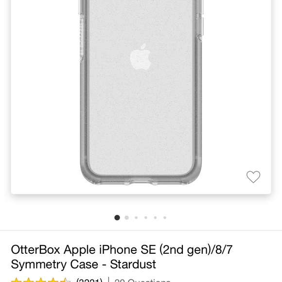 OtterBox Apple iPhone SE (2nd gen)/8/7 Symmetry Case - Stardust - Picture 3 of 3